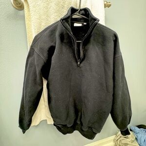 TNA sweatfleece quarter zip pullover sweatshirt size 1 or small